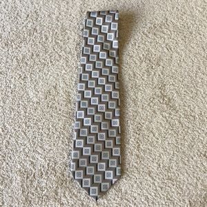 Screenplay By Martin Wong Geometric All Silk Tie